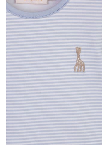 Sophie la Girafe Longsleeve in Weiß/ Hellblau