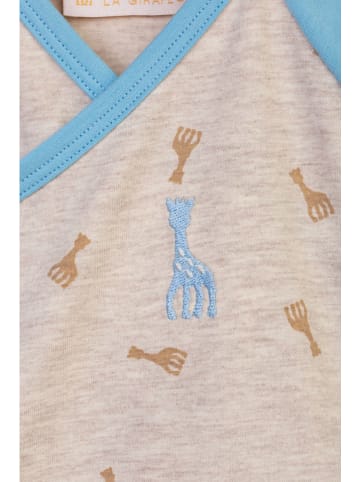 Sophie la Girafe 2tlg. Outfit in Hellblau/ Grau
