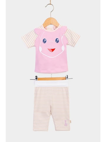 Sophie la Girafe 2tlg. Outfit in Rosa/ Beige