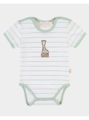 Sophie la Girafe Body in Weiß/ Grün