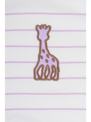 Sophie la Girafe Body in Weiß/ Lila