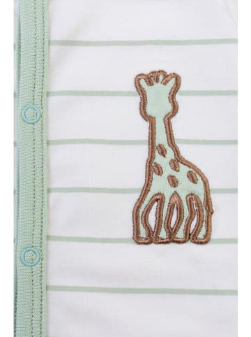 Sophie la Girafe Strampler in Weiß/ Grün