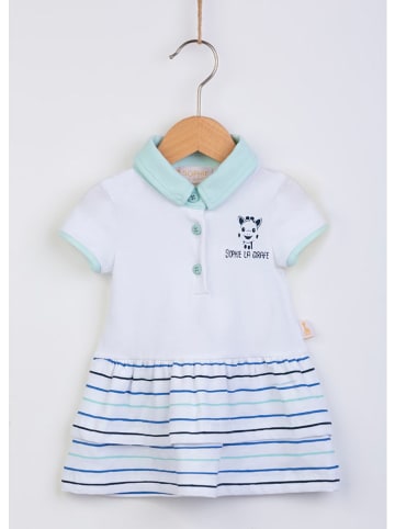Sophie la Girafe Kleid in Weiß/ Blau