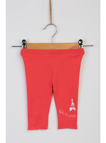Sophie la Girafe Legginsy w kolorze czerwonym