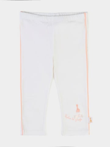 Sophie la Girafe Legginsy w kolorze białym