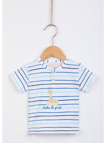 Sophie la Girafe 2tlg. Outfit in Weiß/ Blau
