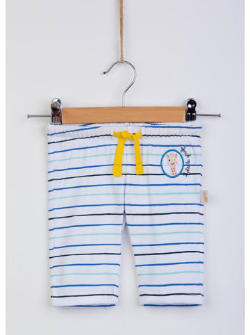 Sophie la Girafe Sweathose in Weiß/ Blau