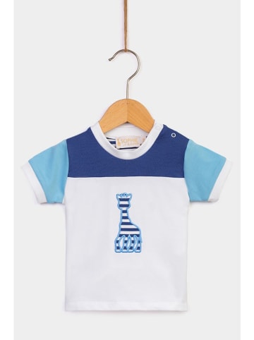 Sophie la Girafe Shirt in Weiß/ Blau
