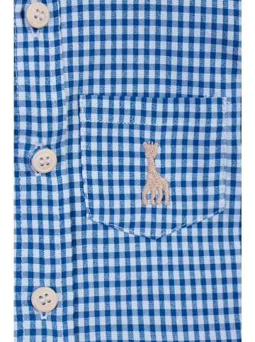 Sophie la Girafe Hemd in Blau/ Weiß