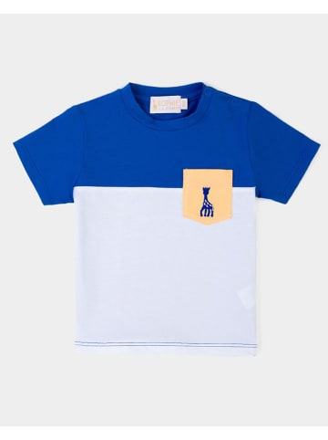 Sophie la Girafe Shirt in Blau/ Hellblau