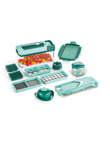 Genius 13tlg. Set: Zerkleinerer "Nicer Dicer Fusion" in Mint