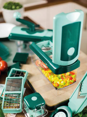 Genius 13tlg. Set: Zerkleinerer "Nicer Dicer Fusion" in Mint