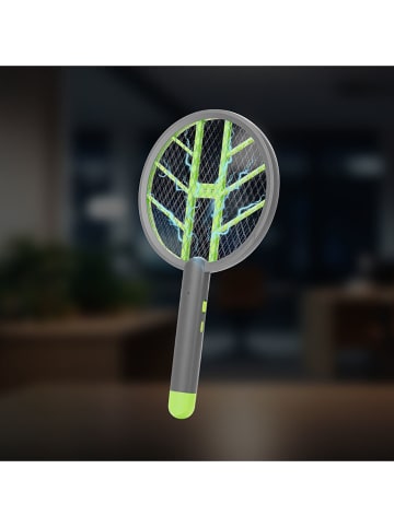 Genius Elektryczna łapka w kolorze szaro-zielonym na muchy