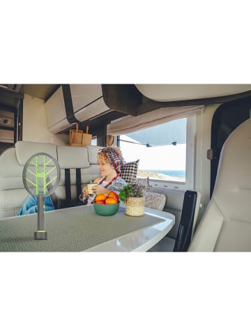 Genius Elektrische Fliegenklatsche in Grau/ Grün