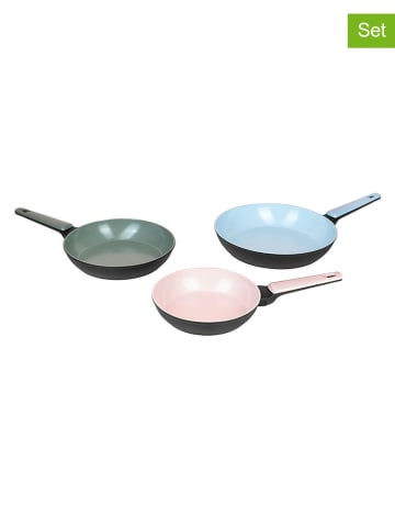 Cerafit 3-delige set: braadpannen ''Cerafit'' meerkleurig