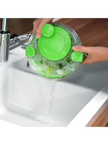 Genius 4tlg. Set: Salatschleuder "Nicer Dicer Mini" in Grün