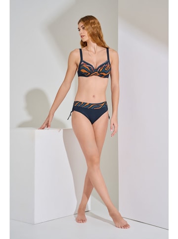 Lisca Biustonosz bikini w kolorze granatowo-pomarańczowym