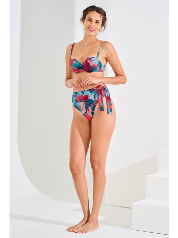 Lisca Biustonosz bikini w kolorze niebiesko-czerwonym