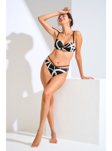 Lisca Biustonosz bikini w kolorze czarno-białym