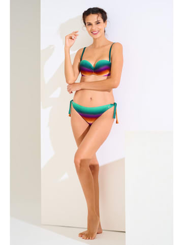 Lisca Bikini-Oberteil in Grün/ Lila/ Gelb