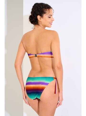 Lisca Bikini-Hose in Grün/ Lila