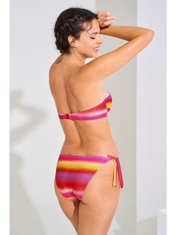 Lisca Bikini-Hose in Rot/ Lila/ Gelb
