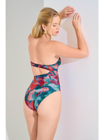 Lisca Strój kąpielowy w kolorze niebiesko-różowym