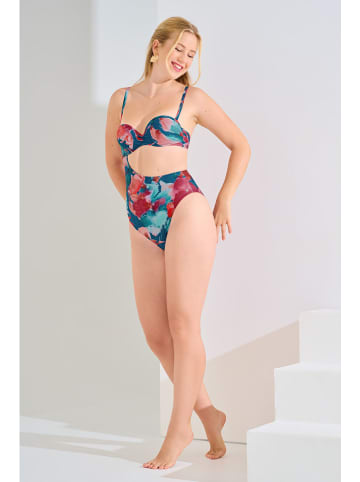 Lisca Badeanzug in Blau/ Pink