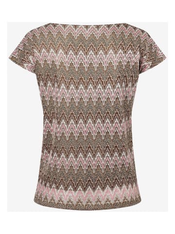 More & More Shirt in Rosa/ Braun