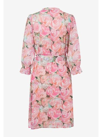 More & More Jurk lichtroze/turquoise