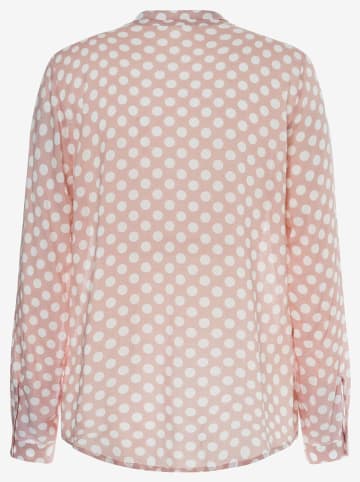 More & More Blouse lichtroze/wit