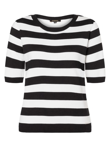 More & More Pullover in Schwarz/ Weiß