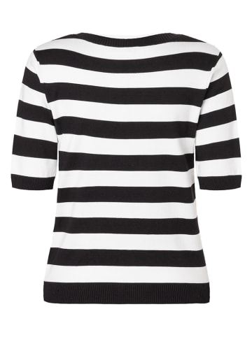More & More Pullover in Schwarz/ Weiß