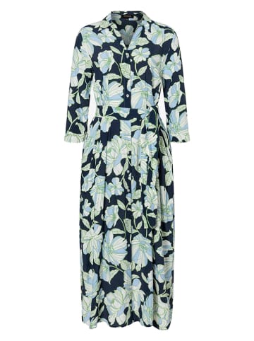 More & More Jurk donkerblauw/lichtblauw