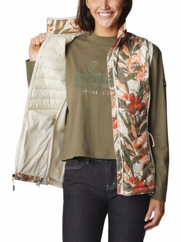 Columbia Kamizelka pikowana "Powder Pass™" w kolorze beżowo-zielonym