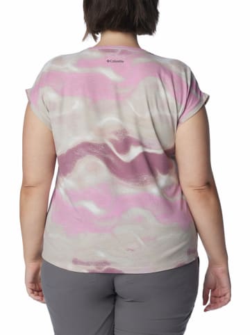 Columbia Koszulka sportowa "Boundless Trek™" w kolorze jasnoróżowo-fioletowo-szarym