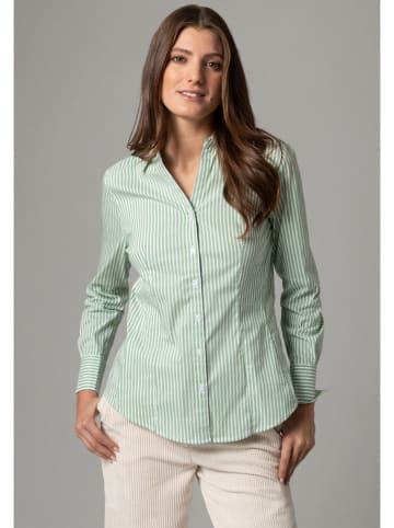 More & More Blouse groen/wit