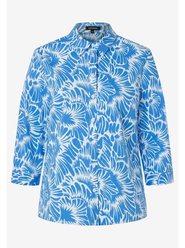 More & More Bluse in Blau/ Weiß