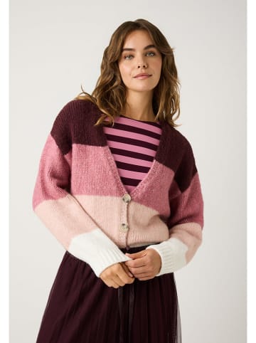 More & More Vest bordeaux/roze/lichtroze