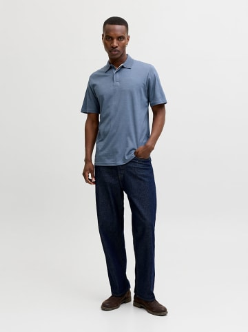Jack & Jones Koszulka polo "Crodney" w kolorze niebieskim