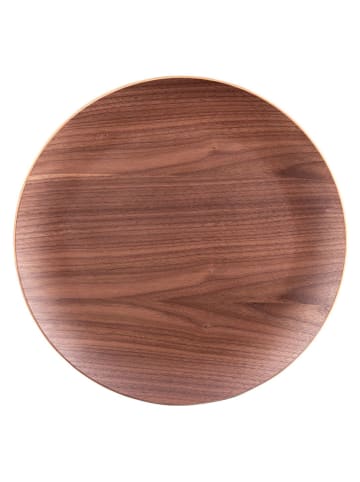 TABLE PASSION Servierplatte in Braun - Ø 34 cm 