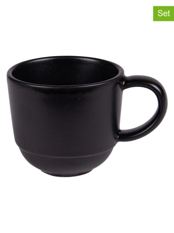 TABLE PASSION 4er-Set: Tassen "Neo" in Schwarz - 370 ml