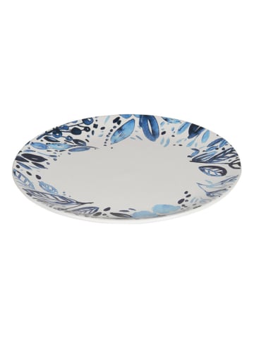 TABLE PASSION Talerz obiadowy "Jardin" w kolorze biało-niebieskim - Ø 27 cm