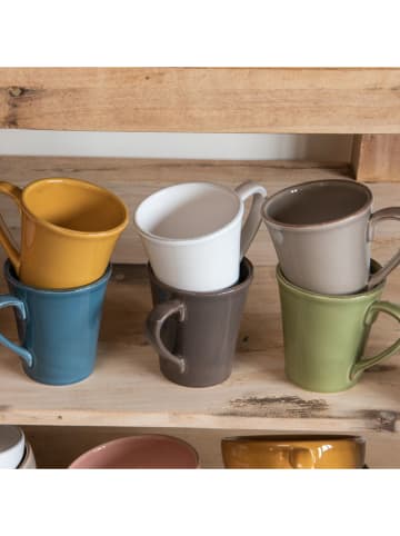 TABLE PASSION 6-delige set: koppen "Toscane" grijs - 400 ml