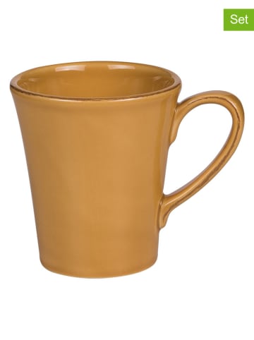 TABLE PASSION Kubki (6 szt.) "Toscane" w kolorze żółtym - 400 ml