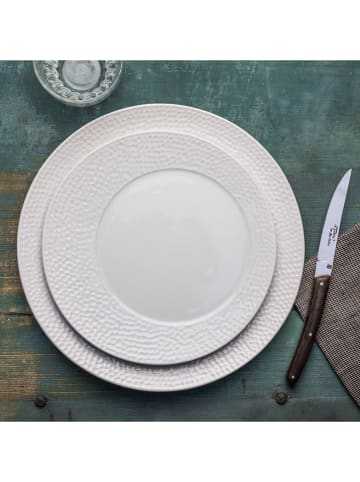 TABLE PASSION Talerzyki deserowe (6 szt.) "Ellipse" w kolorze białym - Ø 23 cm