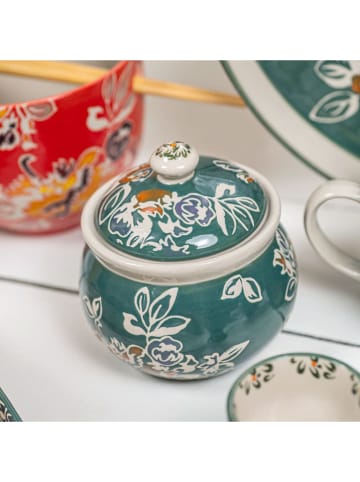 TABLE PASSION Suikerpot "Faustine" turquoise - Ø 10 cm