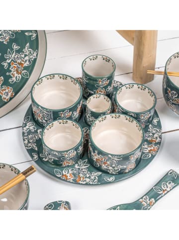 TABLE PASSION 7-delige serveerset ''Faustine'' turquoise