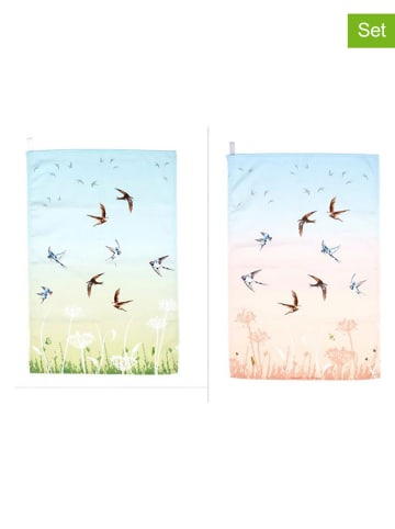 TABLE PASSION Ściereczki (2 szt.) ze wzorem do naczyń - 70 x 48 cm