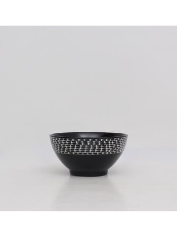 TABLE PASSION Miski (6 szt.) "Patio" w kolorze biało-czarnym - Ø 14 cm